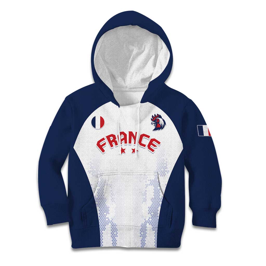 Custom France 2024 Football Kid Hoodie Go Champions Les Bleus LT05 - Wonder Print Shop