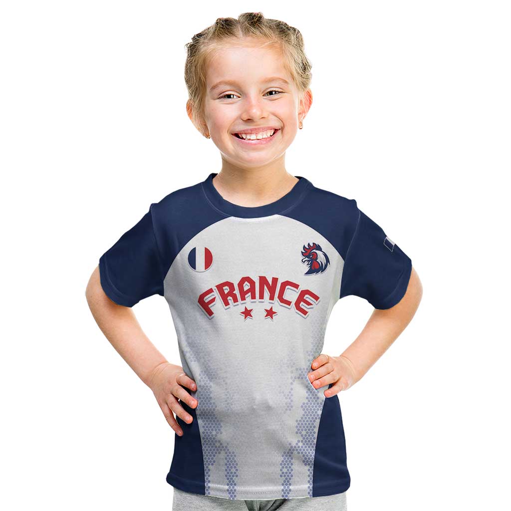 Custom France 2024 Football Kid T Shirt Go Champions Les Bleus LT05 - Wonder Print Shop