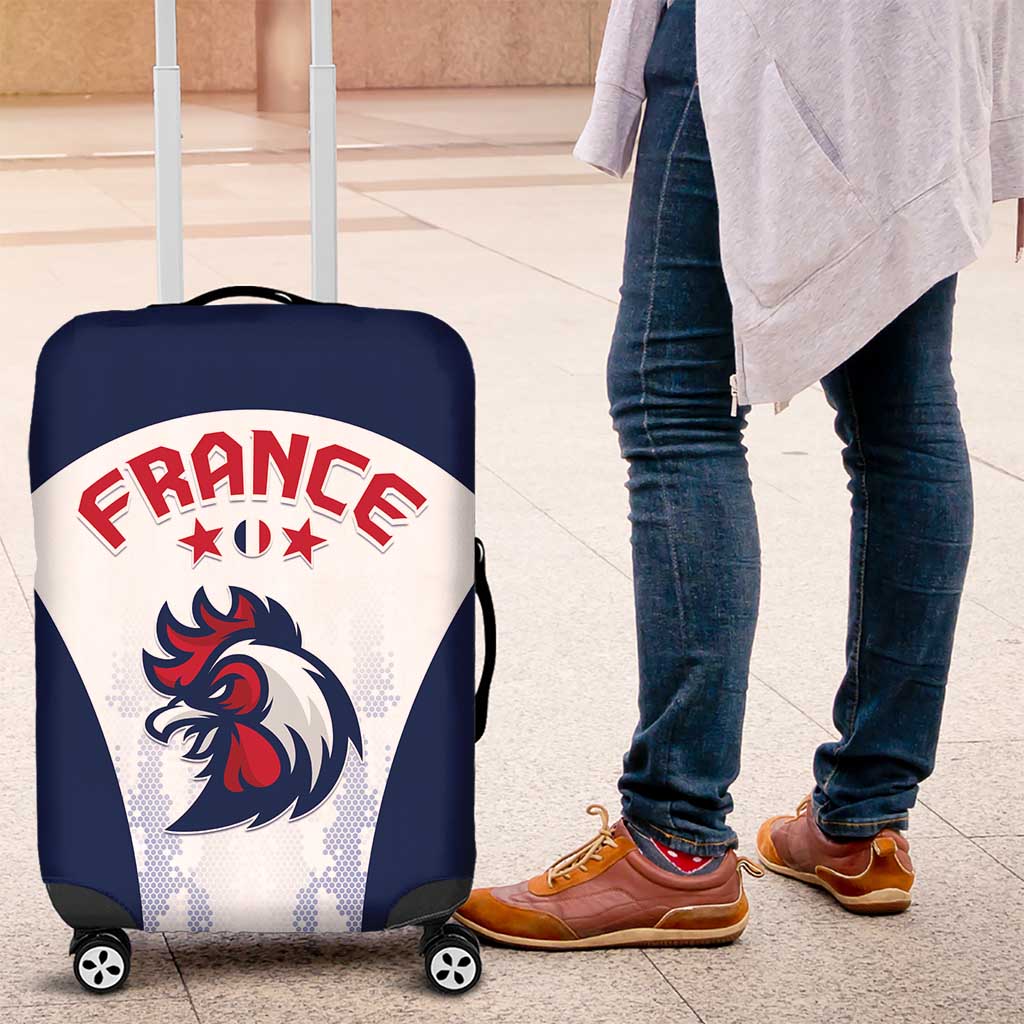 France 2024 Football Luggage Cover Go Champions Les Bleus LT05 - Wonder Print Shop