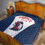 Custom France 2024 Football Quilt Go Champions Les Bleus