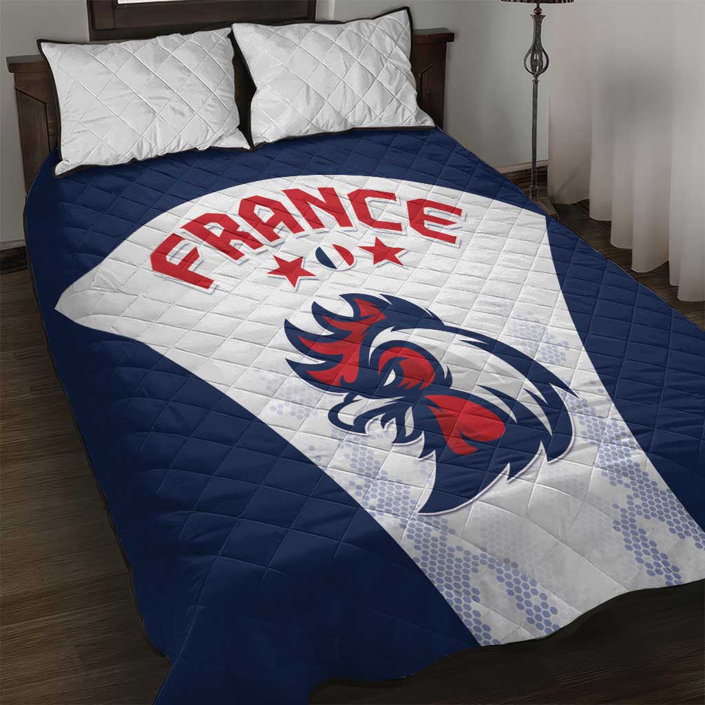 France 2024 Football Quilt Bed Set Go Champions Les Bleus LT05 - Wonder Print Shop