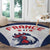 Custom France 2024 Football Round Carpet Go Champions Les Bleus