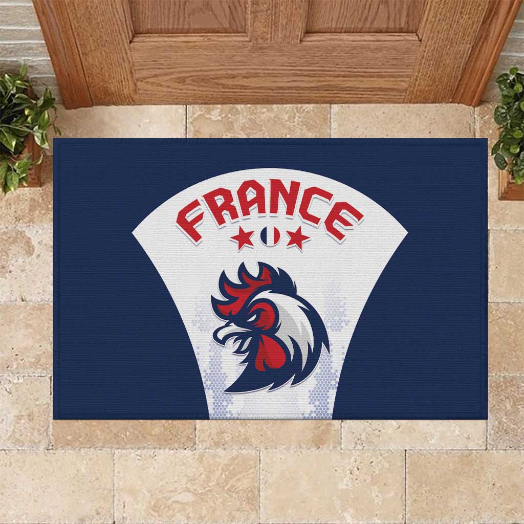 France 2024 Football Rubber Doormat Go Champions Les Bleus LT05 - Wonder Print Shop