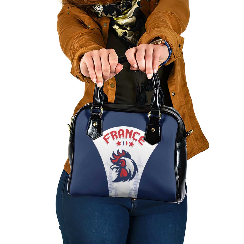 Custom France 2024 Football Shoulder Handbag Go Champions Les Bleus