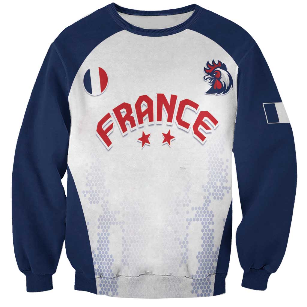 Custom France 2024 Football Sweatshirt Go Champions Les Bleus LT05 - Wonder Print Shop