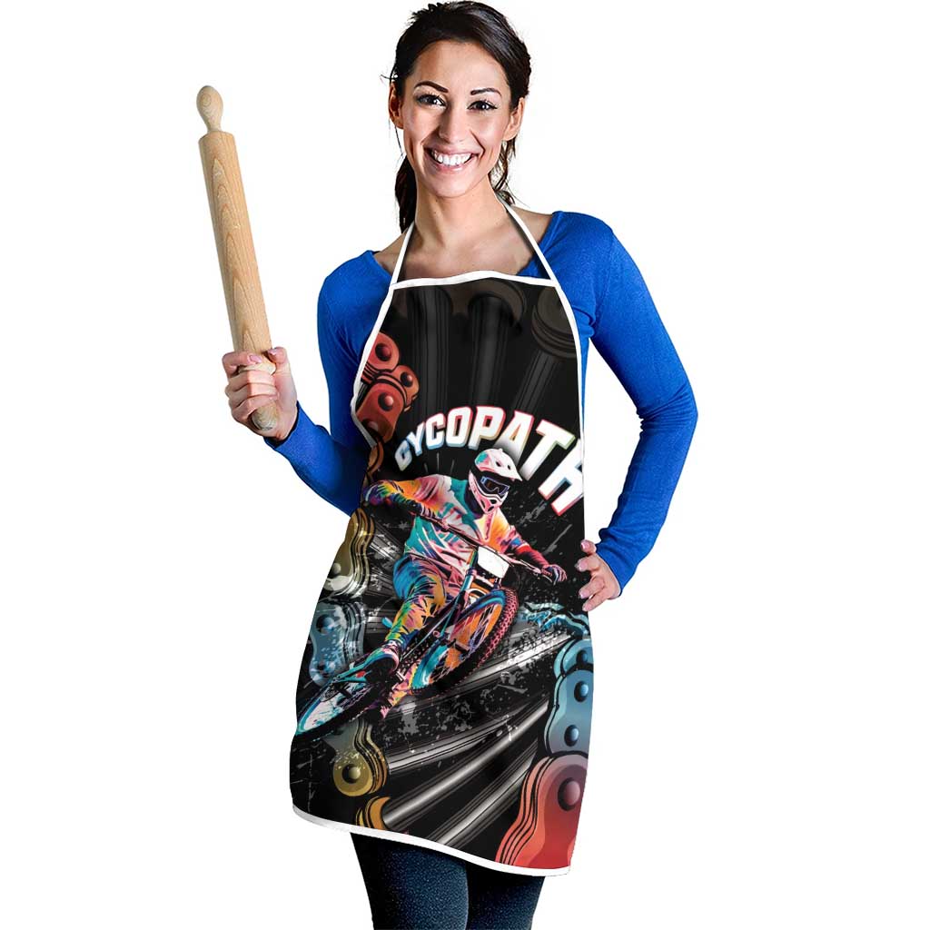 Cycopath Funny Cycling Apron Cycling lovers - Wonder Print Shop