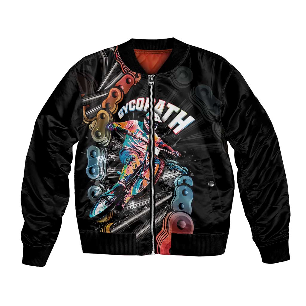Cycopath Funny Cycling Bomber Jacket Cycling lovers - Wonder Print Shop