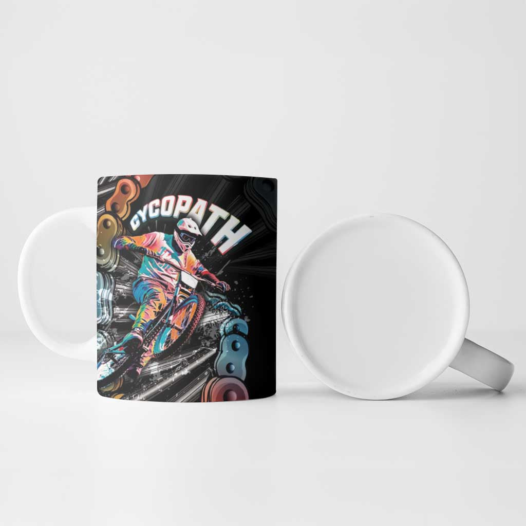 Cycopath Funny Cycling Ceramic Mug Cycling lovers - Wonder Print Shop