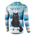 Merry Christmas Yule Cat Button Sweatshirt Icelandic Folklore Jolakotturinn LT05 - Wonder Print Shop