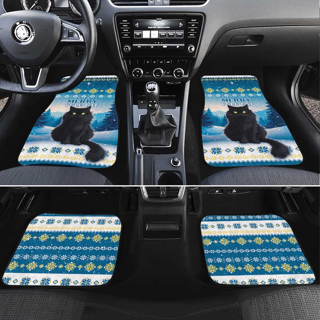 Merry Christmas Yule Cat Car Mats Icelandic Folklore Jolakotturinn LT05 - Wonder Print Shop