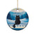 Merry Yule Cat Christmas Ceramic Ornament Icelandic Folklore Jolakotturinn LT05 - Wonder Print Shop