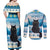 Merry Christmas Yule Cat Couples Matching Off Shoulder Maxi Dress and Long Sleeve Button Shirt Icelandic Folklore Jolakotturinn LT05 - Wonder Print Shop