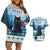 Merry Christmas Yule Cat Couples Matching Off Shoulder Short Dress and Hawaiian Shirt Icelandic Folklore Jolakotturinn LT05 - Wonder Print Shop