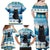 Merry Christmas Yule Cat Family Matching Off Shoulder Maxi Dress and Hawaiian Shirt Icelandic Folklore Jolakotturinn LT05 - Wonder Print Shop