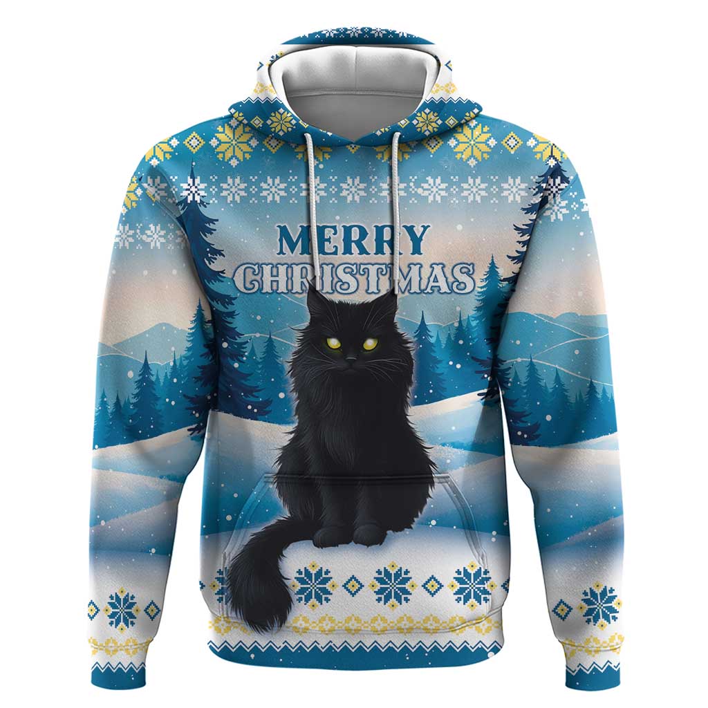 Merry Christmas Yule Cat Hoodie Icelandic Folklore Jolakotturinn LT05 - Wonder Print Shop