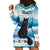 Merry Christmas Yule Cat Hoodie Dress Icelandic Folklore Jolakotturinn LT05 - Wonder Print Shop