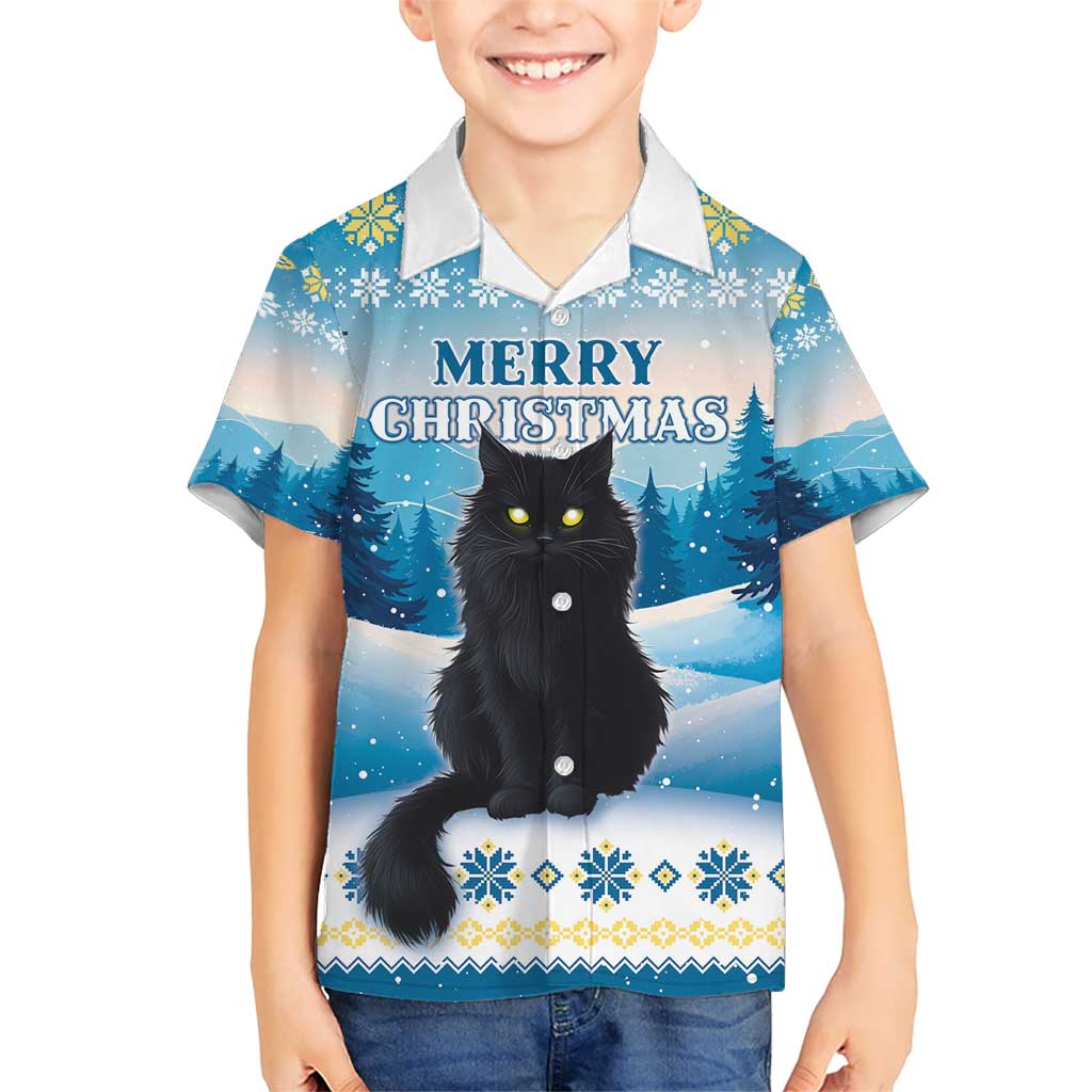 Merry Christmas Yule Cat Kid Hawaiian Shirt Icelandic Folklore Jolakotturinn LT05 - Wonder Print Shop