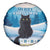 Merry Christmas Yule Cat Spare Tire Cover Icelandic Folklore Jolakotturinn