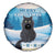 Merry Christmas Yule Cat Spare Tire Cover Icelandic Folklore Jolakotturinn