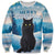 Merry Christmas Yule Cat Sweatshirt Icelandic Folklore Jolakotturinn