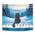 Merry Christmas Yule Cat Tapestry Icelandic Folklore Jolakotturinn