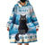 Merry Christmas Yule Cat Wearable Blanket Hoodie Icelandic Folklore Jolakotturinn