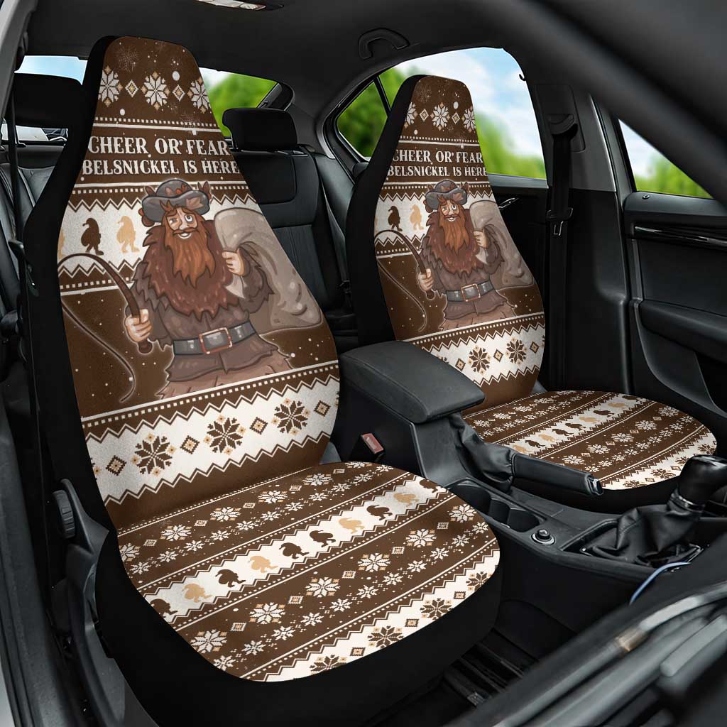 Funny Christmas Belsnickel Car Seat Cover Impish Or Admirable