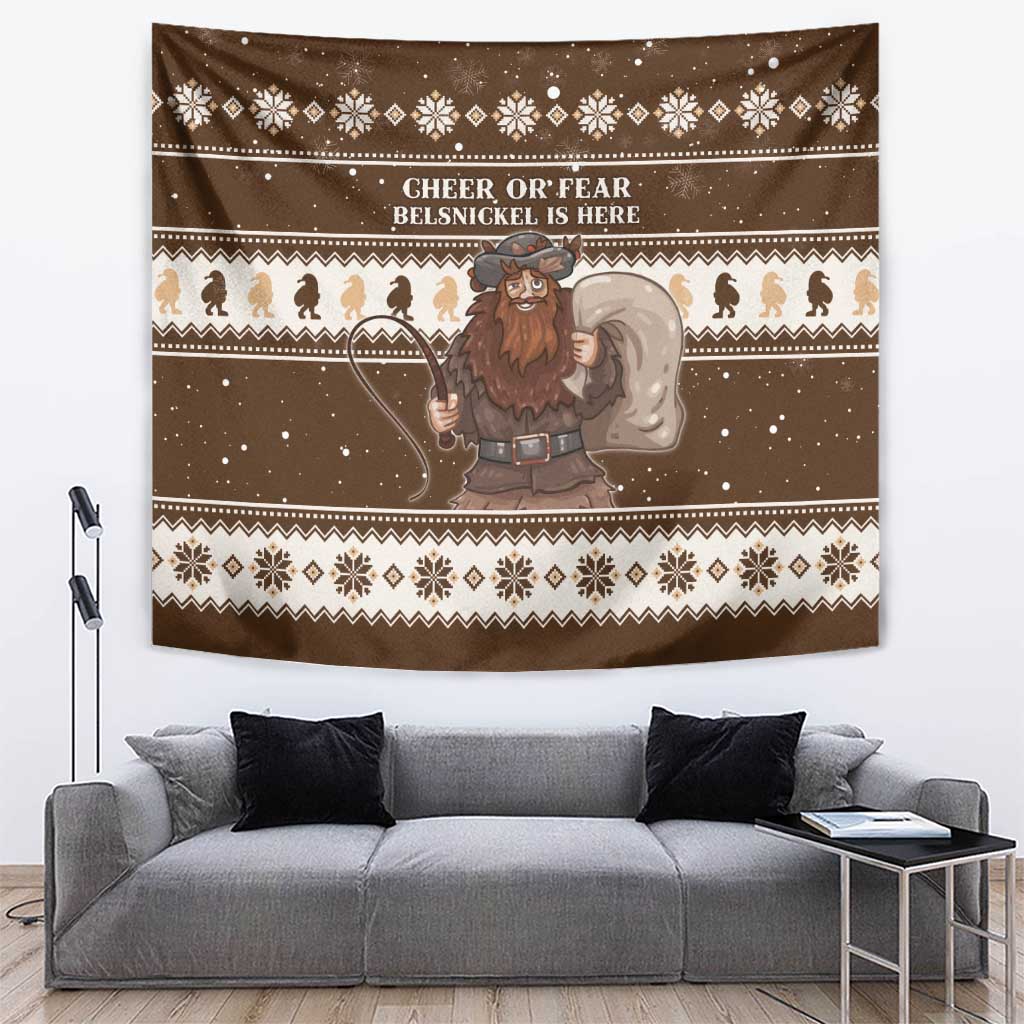 Funny Christmas Belsnickel Tapestry Impish Or Admirable