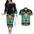 Bahamas Junkanoo Couples Matching Off The Shoulder Long Sleeve Dress and Hawaiian Shirt Junkanoo Is Life LT05 - Wonder Print Shop