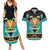 Bahamas Junkanoo Couples Matching Summer Maxi Dress and Hawaiian Shirt Junkanoo Is Life LT05 - Wonder Print Shop