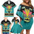 Bahamas Junkanoo Family Matching Off Shoulder Short Dress and Hawaiian Shirt Junkanoo Is Life LT05 - Wonder Print Shop