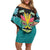 Bahamas Junkanoo Family Matching Off Shoulder Short Dress and Hawaiian Shirt Junkanoo Is Life LT05 - Wonder Print Shop