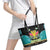 Bahamas Junkanoo Leather Tote Bag Junkanoo Is Life LT05 - Wonder Print Shop