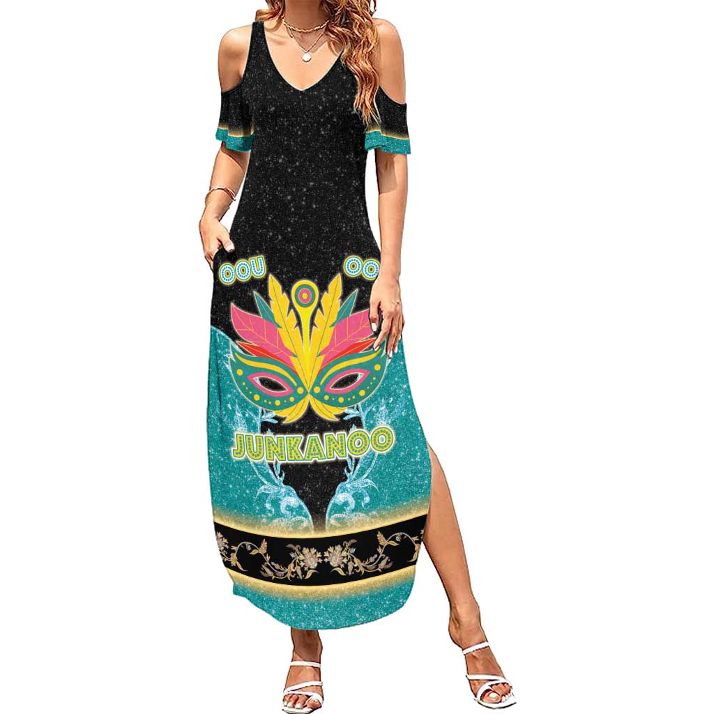 Bahamas Junkanoo Summer Maxi Dress Junkanoo Is Life LT05 - Wonder Print Shop