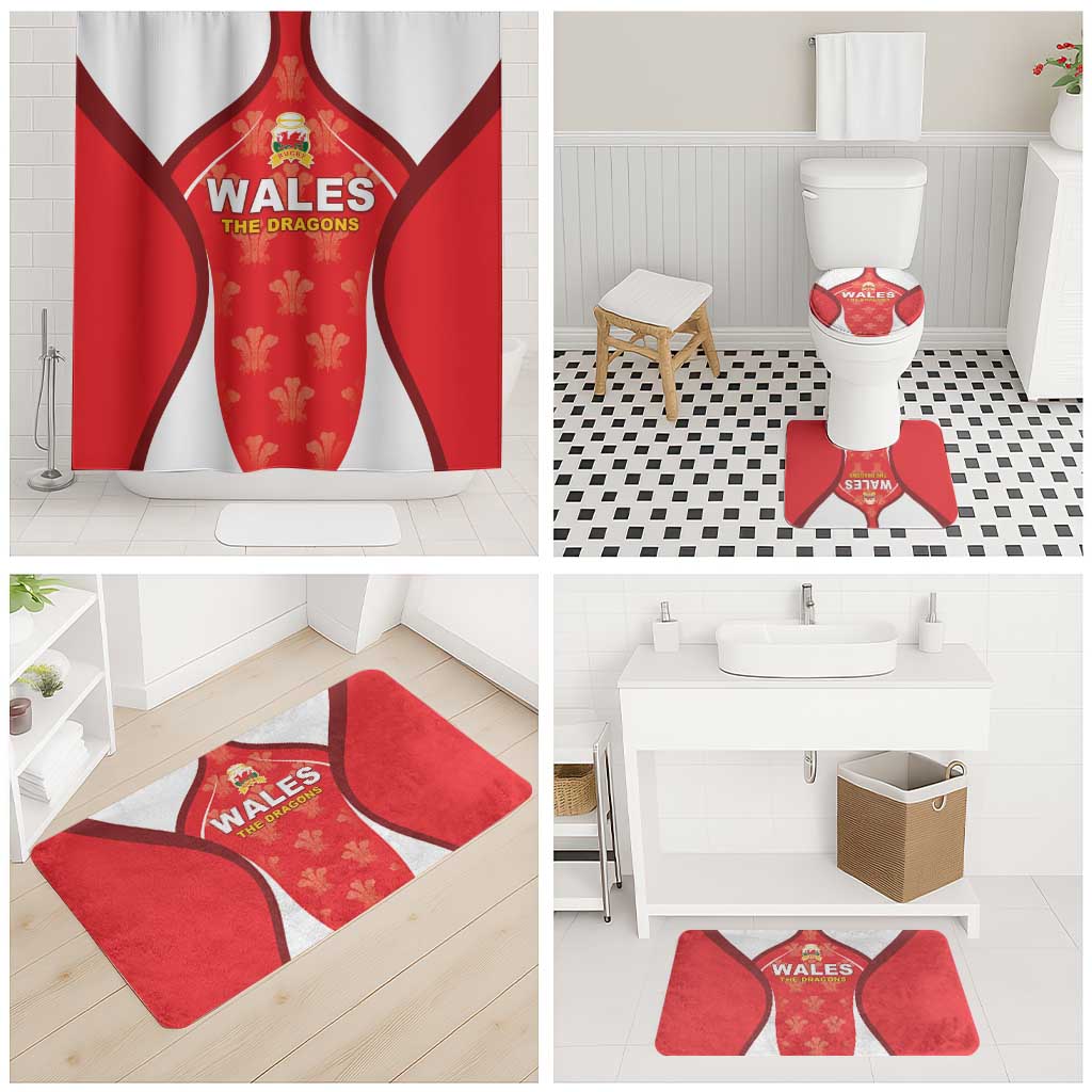 Wales Rugby 2026 Bathroom Set Unique Style - Wonder Print Shop
