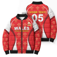 Custom Wales Rugby 2026 Bomber Puffer Jacket Unique Style - Wonder Print Shop