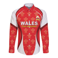 Custom Wales Rugby 2026 Long Sleeve Button Shirt Unique Style - Wonder Print Shop