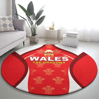 Wales Rugby 2026 Round Carpet Unique Style - Wonder Print Shop