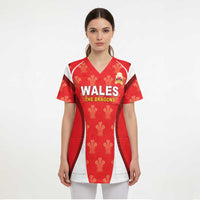Custom Wales Rugby 2026 Scrub Top Unique Style - Wonder Print Shop