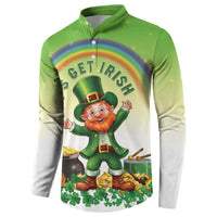 Ireland St Patricks Day Button Sweatshirt Lets Get Irish