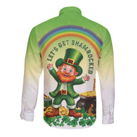 Ireland St Patricks Day Long Sleeve Button Shirt Lets Get Irish