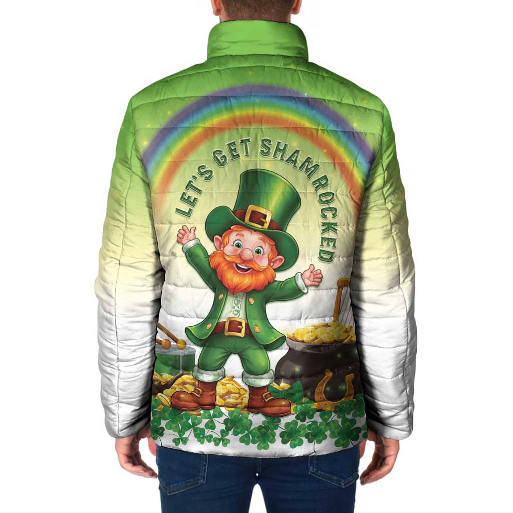 Ireland St Patricks Day Padded Jacket Lets Get Irish