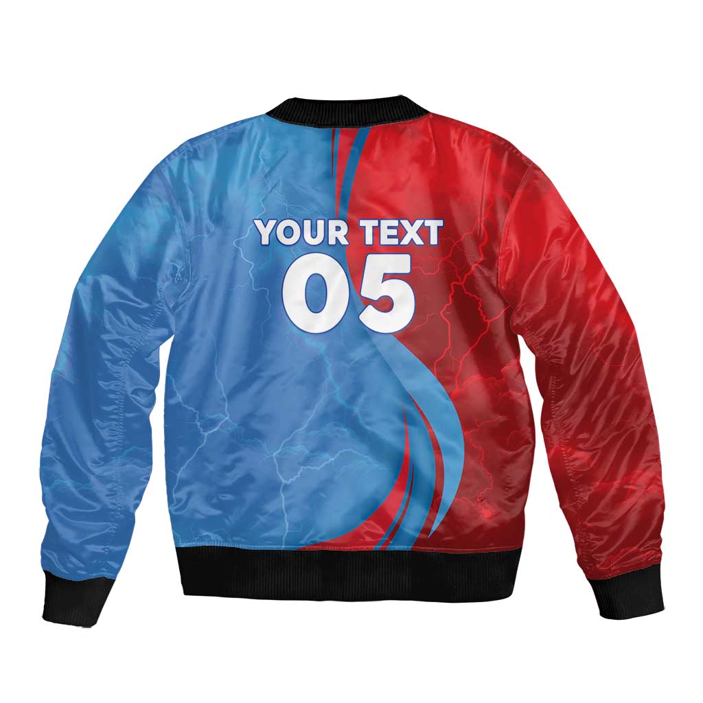 Custom Football 2026 DR Congo Leopards Bomber Jacket Lightning Style