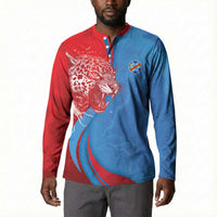 Custom Football 2026 DR Congo Leopards Button Sweatshirt Lightning Style