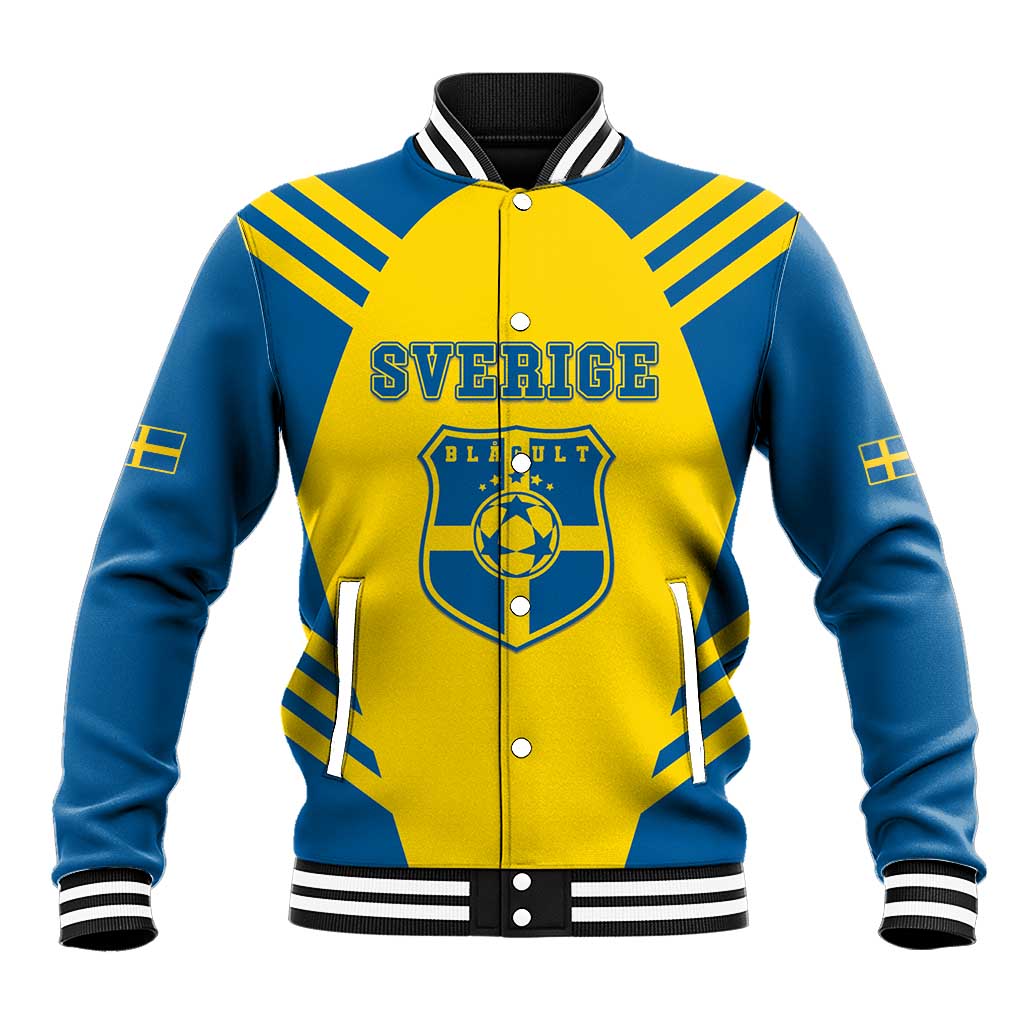 Custom Football 2026 Sweden Baseball Jacket Sverige Blagult Sporty Style