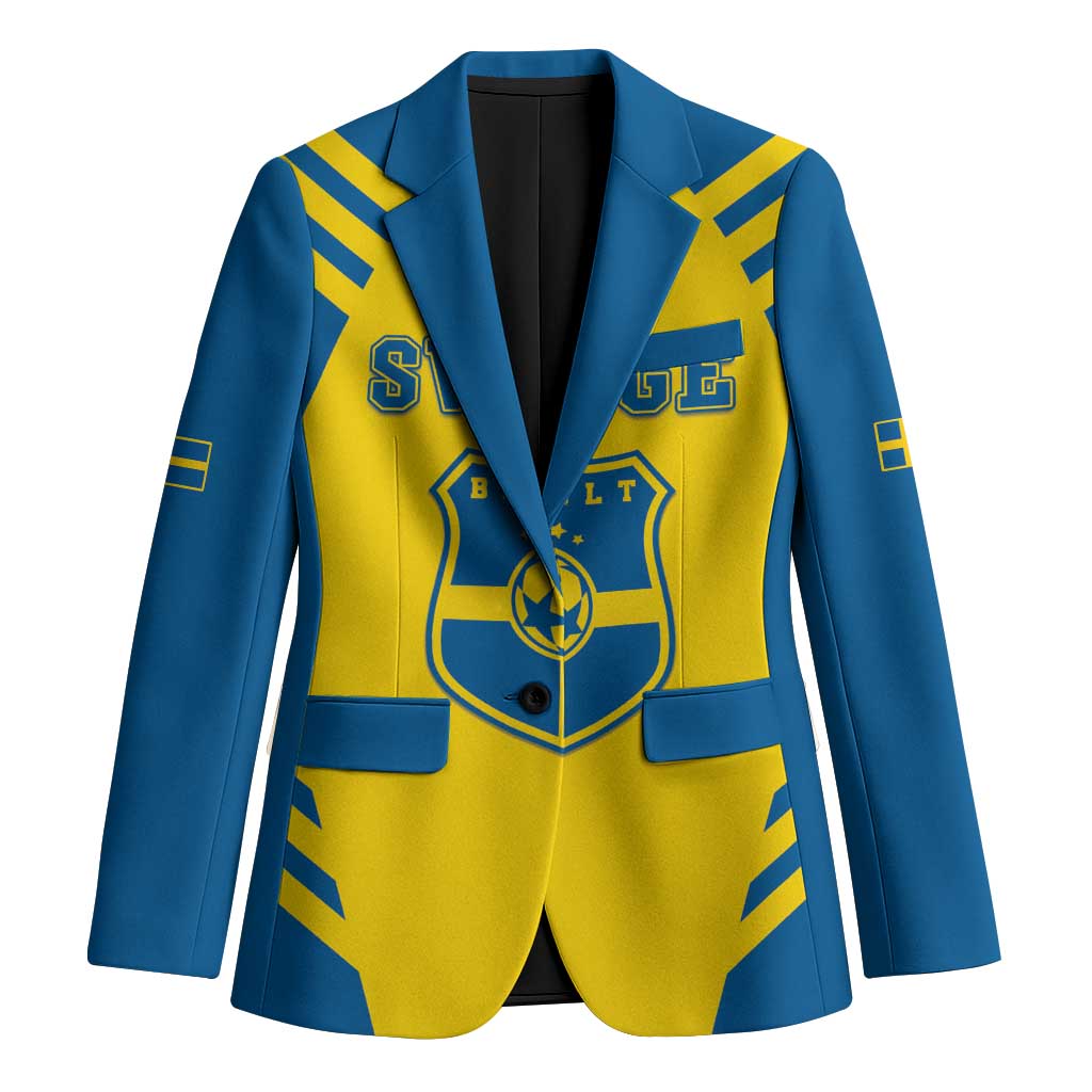 Custom Football 2026 Sweden Blazer Sverige Blagult Sporty Style