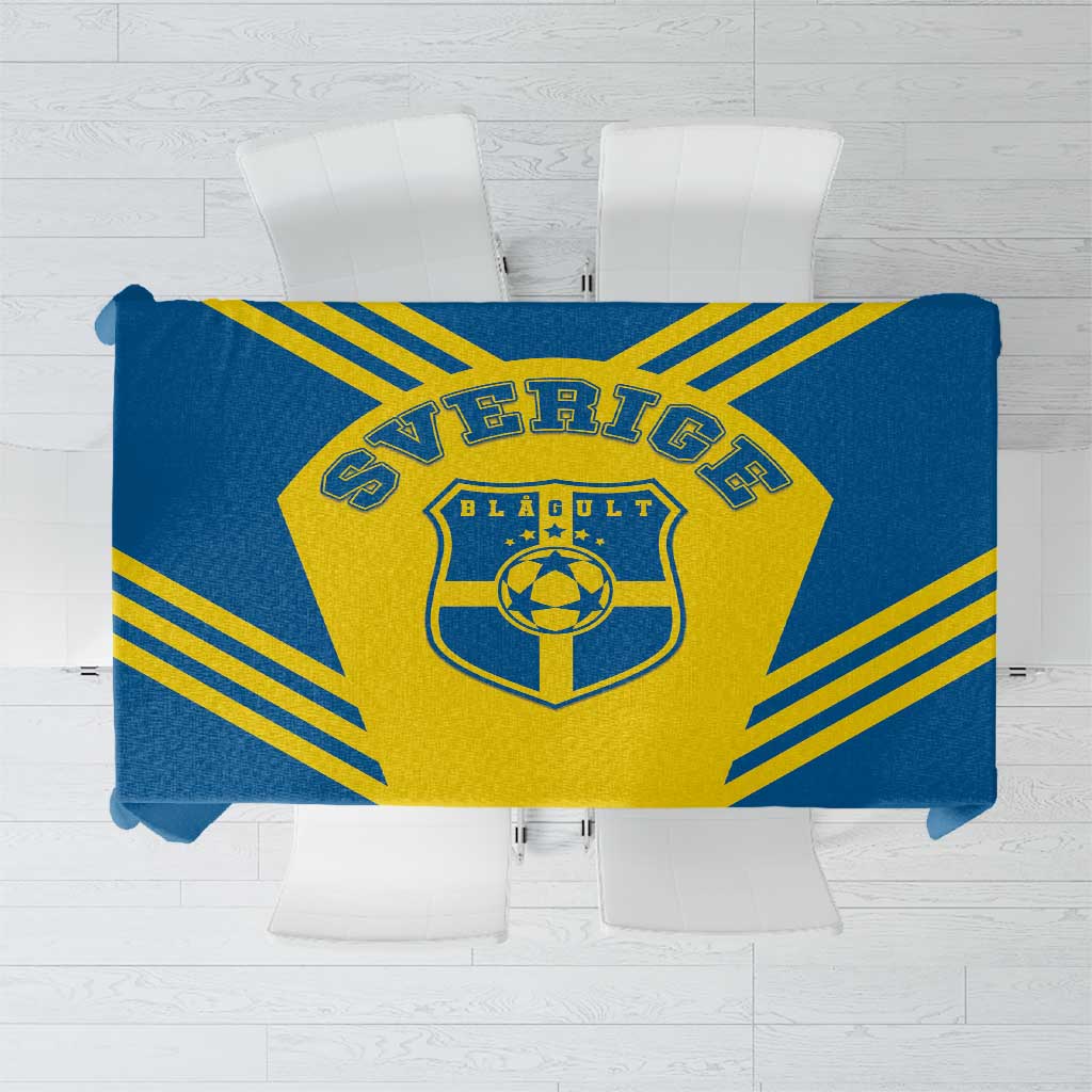 Football 2026 Sweden Tablecloth Sverige Blagult Sporty Style