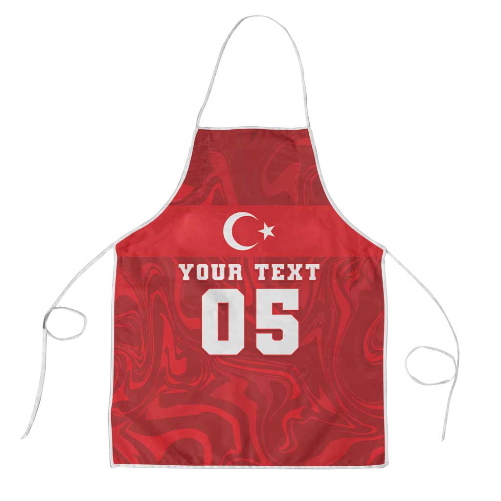 Custom Football 2026 Turkey Apron Crescent-Stars Simple Style