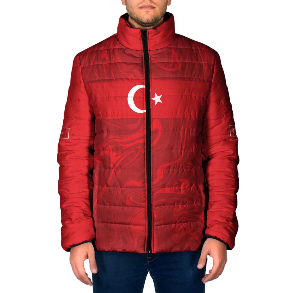 Custom Football 2026 Turkey Padded Jacket Crescent-Stars Simple Style