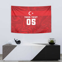 Custom Football 2026 Turkey Tapestry Crescent-Stars Simple Style